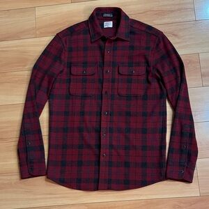 Faherty Men’s Legend Sweater Shirt- Chocolate-Cherry Creek Plaid
